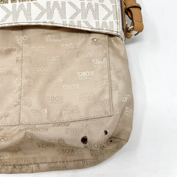 Michael Kors Jet Set Travel Crossbody Bag Vanilla *READ* - Picture 11 of 11